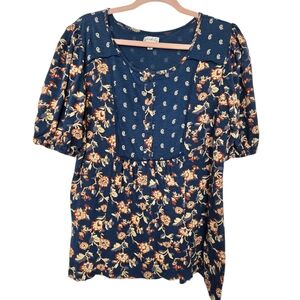 Wonderly Floral Print Blouse